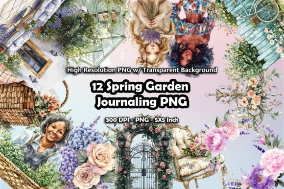 Download 12 Spring Garden Journaling PNG - Png Collection