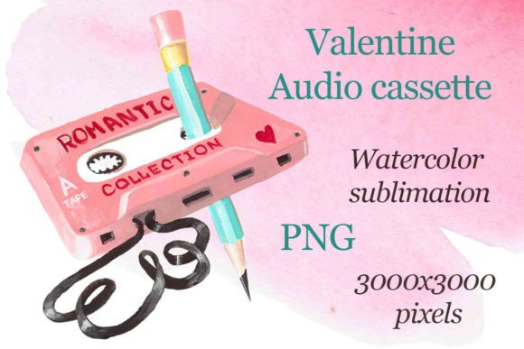 Download Valentine Audio Cassette Sublimation Png - Png Collection