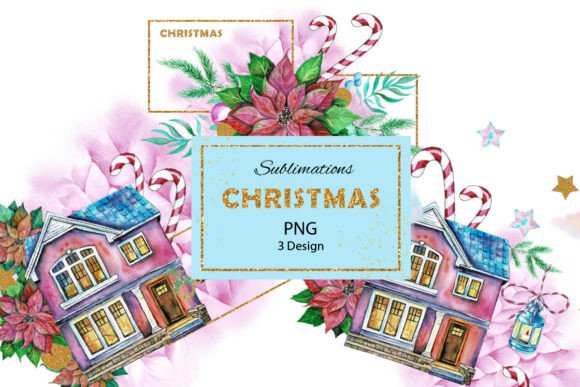 Download Watercolor Christmas Sublimations, PNG - Png Collection