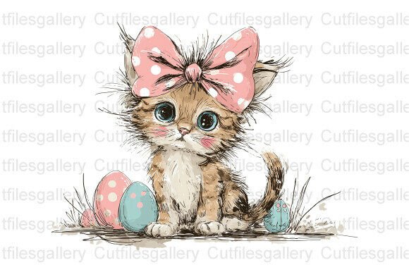 Download Easter Kitten PNG, Happy Easter PNG - Png Collection