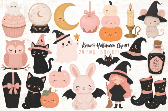 Download Kawaii Halloween Clipart PNG - Png Collection