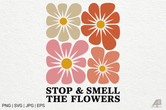Download Boho Retro Flowers with Quotes SVG PNG - Png Collection
