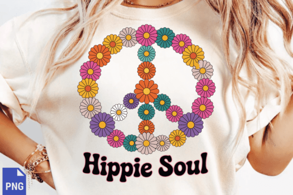 Download Retro Hippie PNG Design,Hippie T-shirt - Png Collection