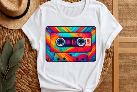 Download Vintage Retro Cassette Sublimation Png - Png Collection