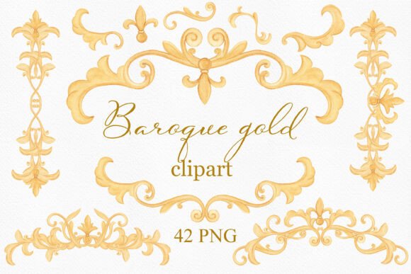 Download Watercolor Baroque Frame PNG Elements - Png Collection