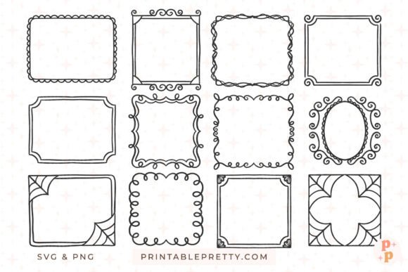 Download Hand Drawn Doodle Frames SVG PNG - Png Collection