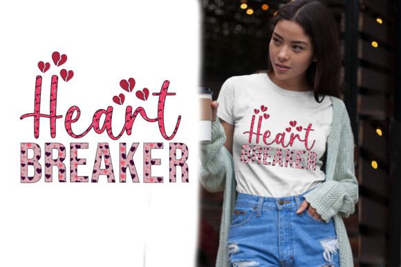 Download Heart Breaker Retro Printed T-Shirt PNG - Png Collection